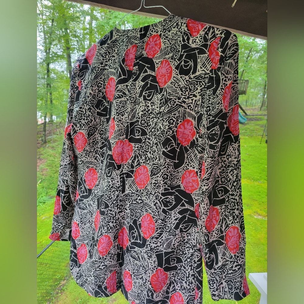 St. Gillian 100% Silk Jacket Vintage - Picture 4 of 10